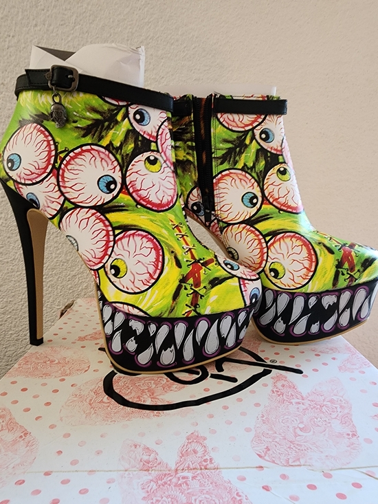 Iron Fist Shoes - RARE!!! Timmy Chew Platform Bootie By Iron Fist